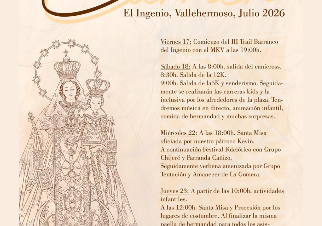 PROGRAMA FIESTAS DE EL CARMEN (VALLEHERMOSO)