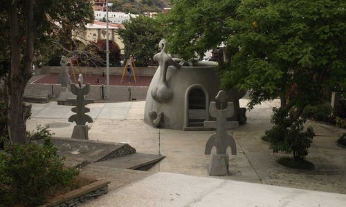 Vallehermoso avanza en la transformación de su parque municipal con un nuevo jardín vertical